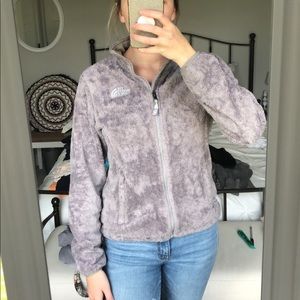 North Face Fuzzy Zip Up